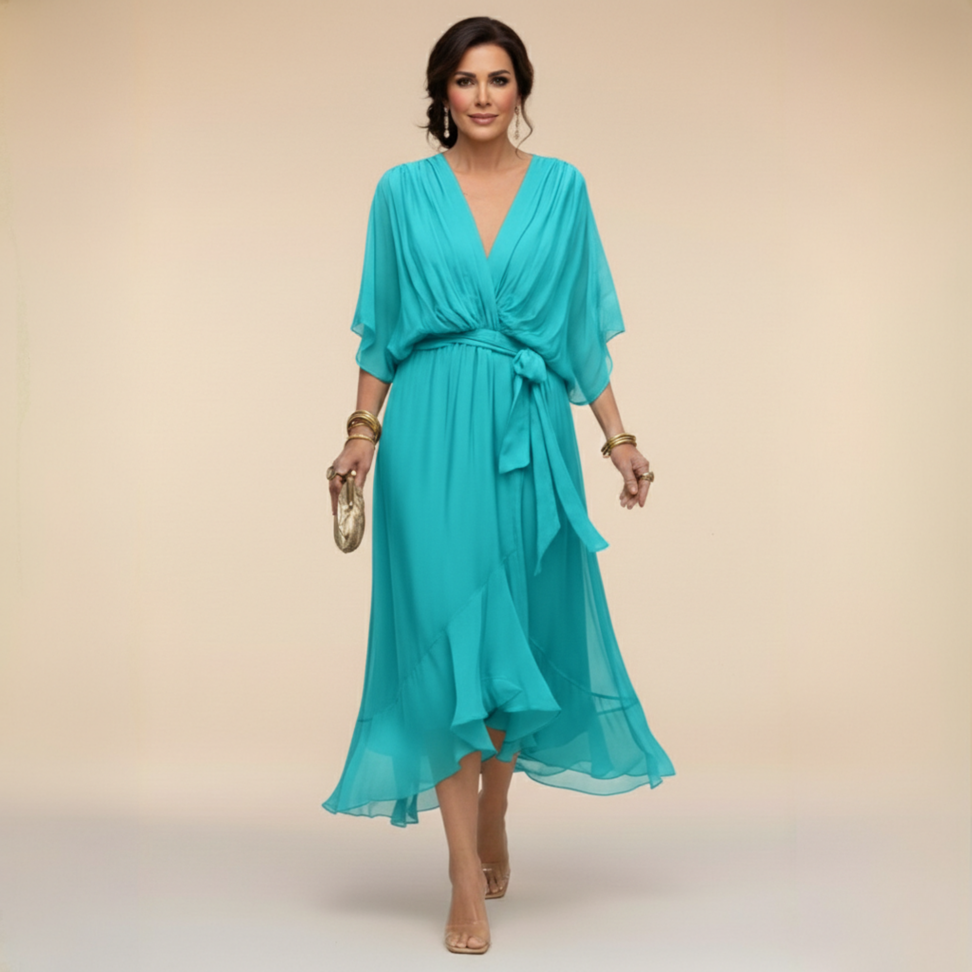 POPI™ | VESTIDO CHIFFON ELEGANTE