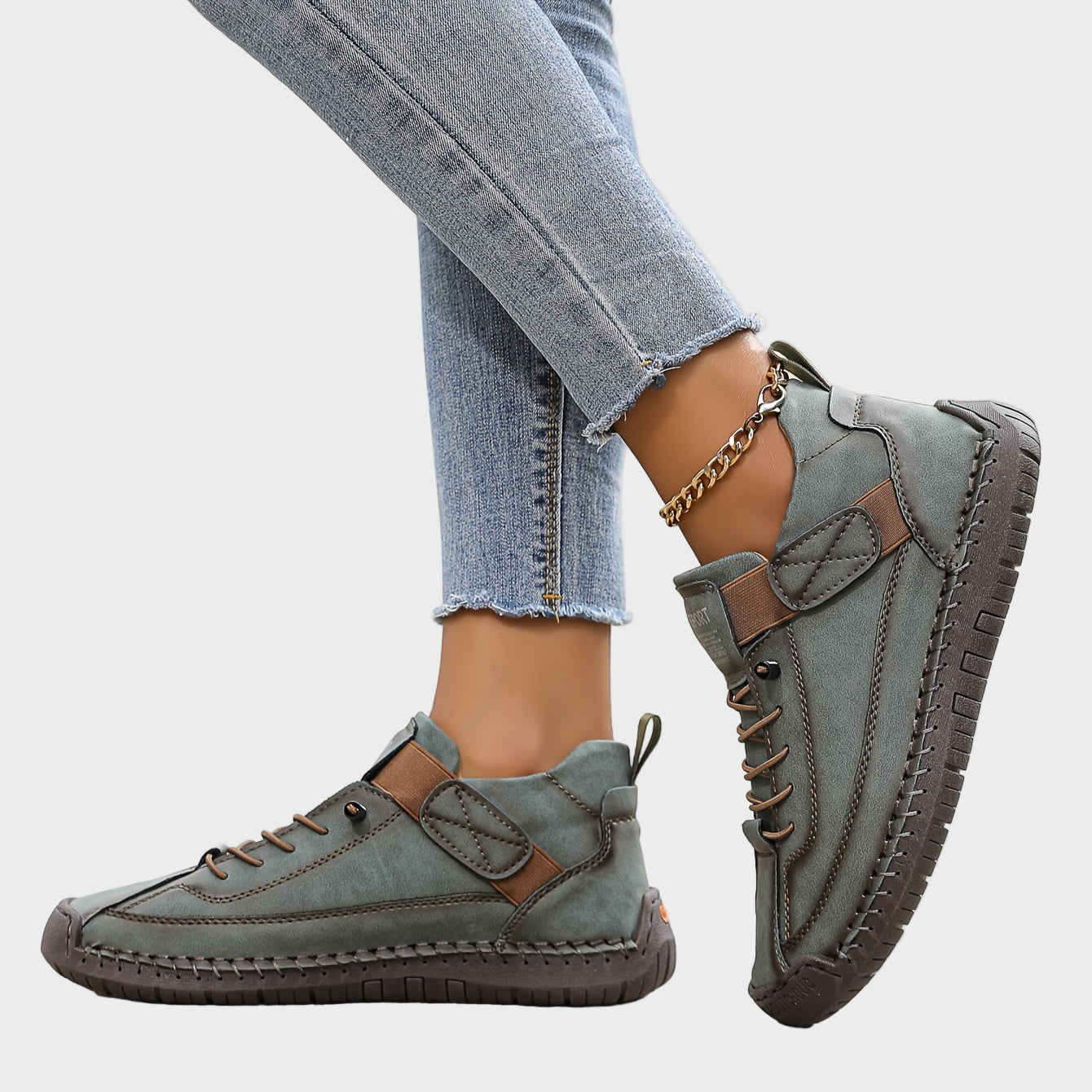 Botas ortopédicas de couro