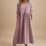 Minea - Vestido Em Algodão Arejado