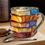 Amélie - Caneca artesanal 3D em forma de livro