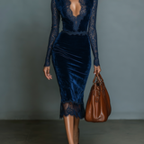 Teresa - Vestido midi elegante com decote em V