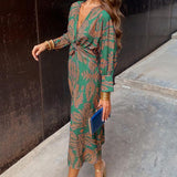 CELINA™ |  VESTIDO ELEGANTE COM ESTAMPADO