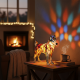 Husky - Lâmpada em vitral