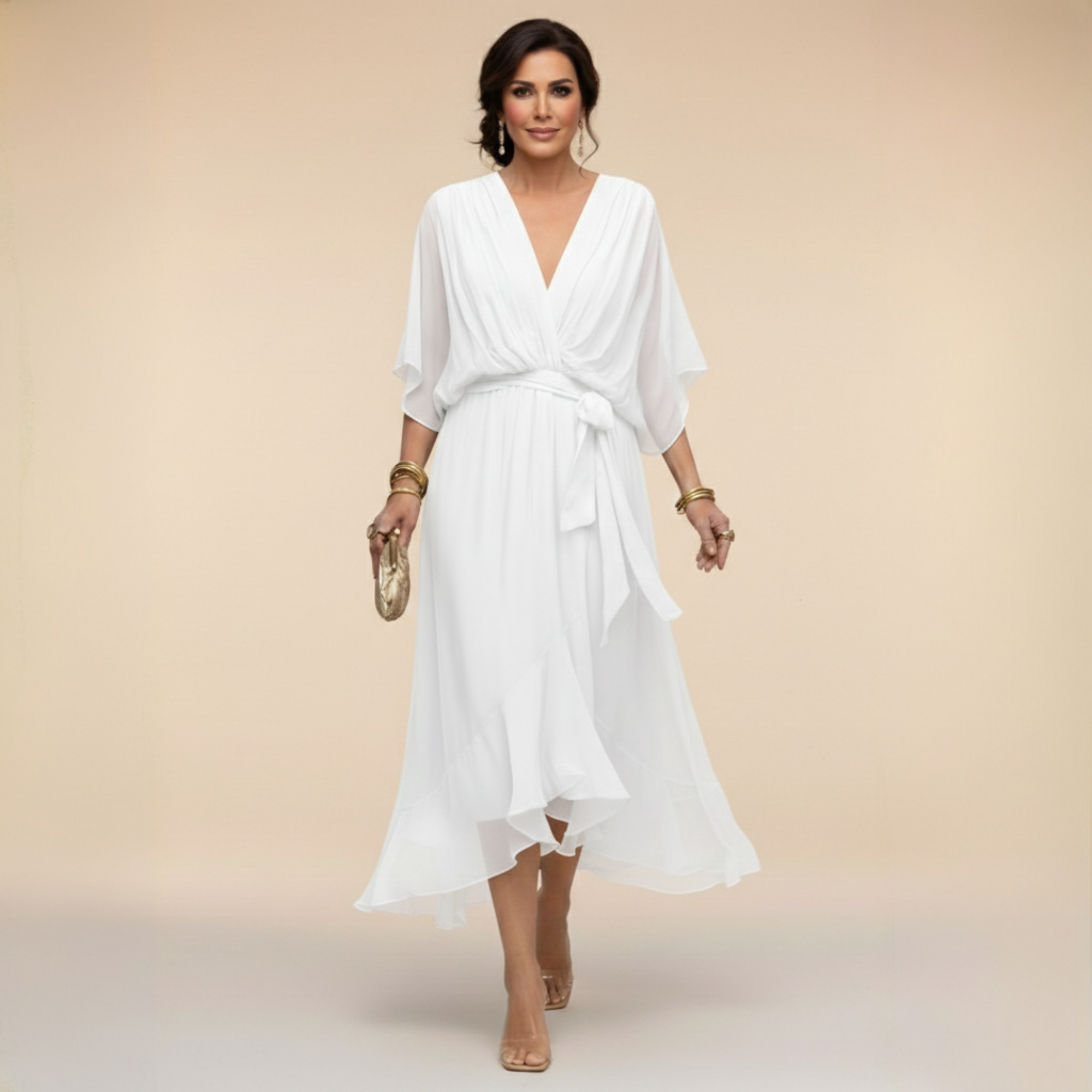 POPI™ | VESTIDO CHIFFON ELEGANTE