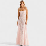 Verona - Vestido maxi em renda floral