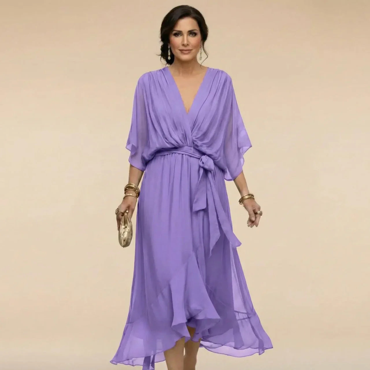 POPI™ | VESTIDO CHIFFON ELEGANTE