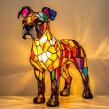 Boxer - Lâmpada em vitral