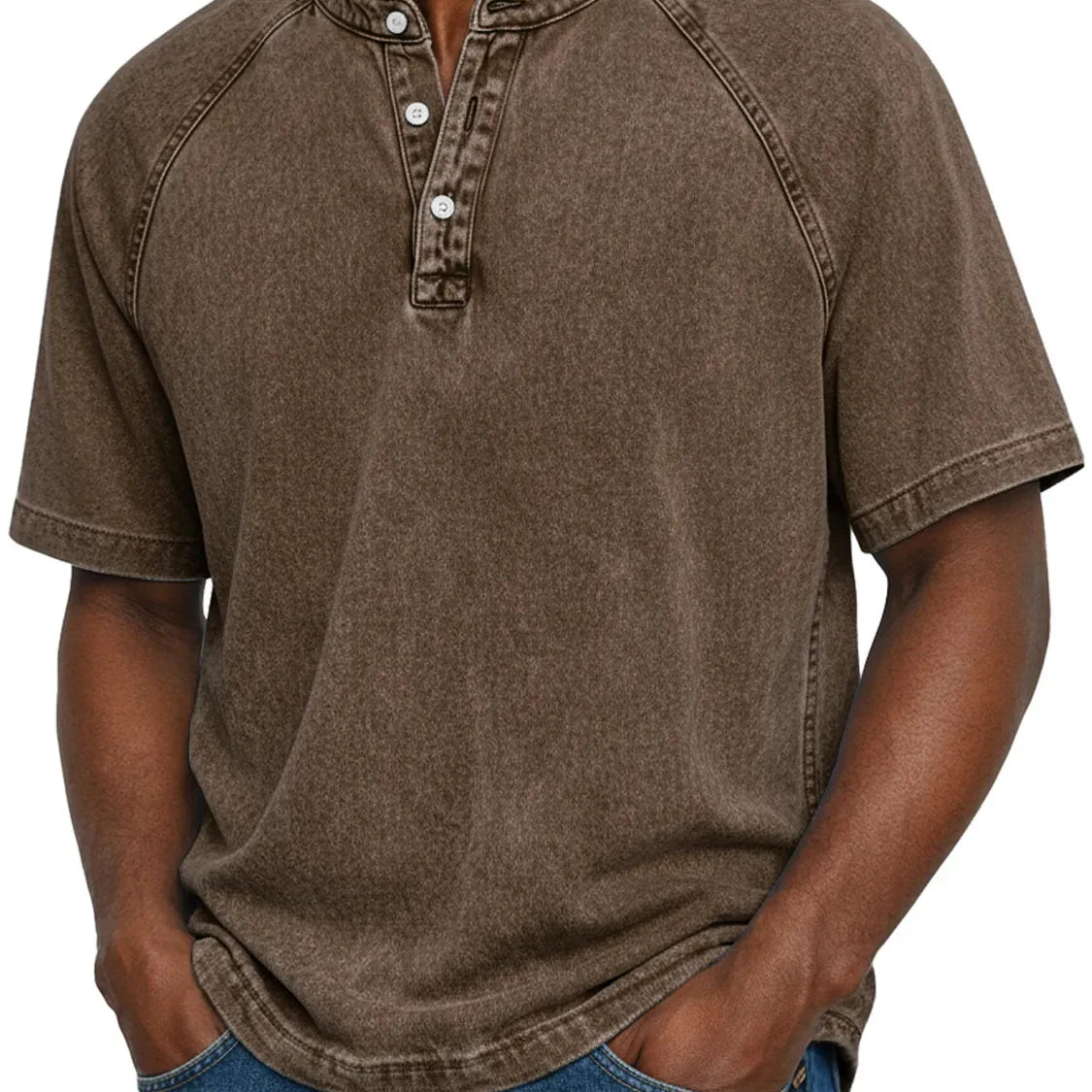 AlmaCamisa™ | Camisa vintage abotoada para homem