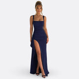 Vitória - Vestido Maxi Formal Elegante Com Costas Abertas
