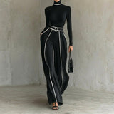 Vera - Conjunto elegante com detalhes em contraste