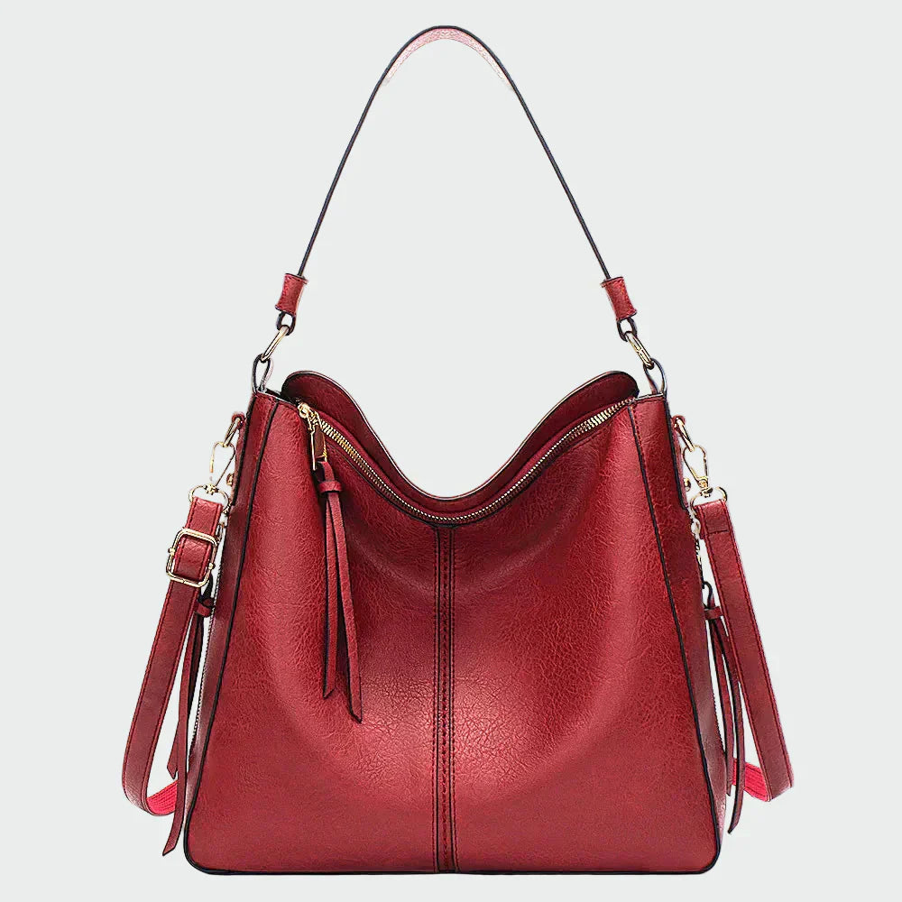 Bolsa hobo de couro clássica
